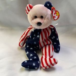 Retired Spangle with pink face.  1999. Mint!